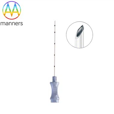 Aiguilles échogènes de stimulation nerveuse