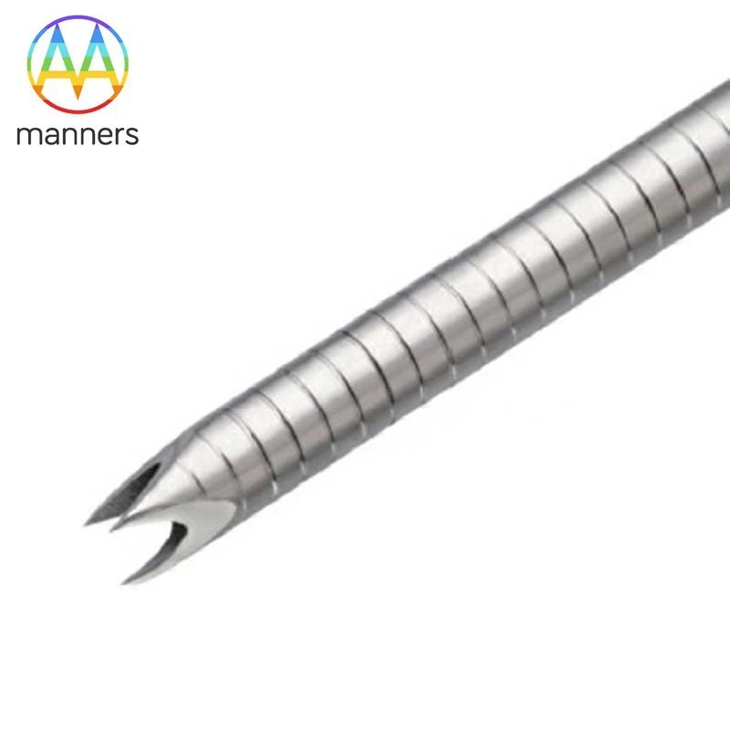 Aiguille biseautée pour biopsie endoscopique